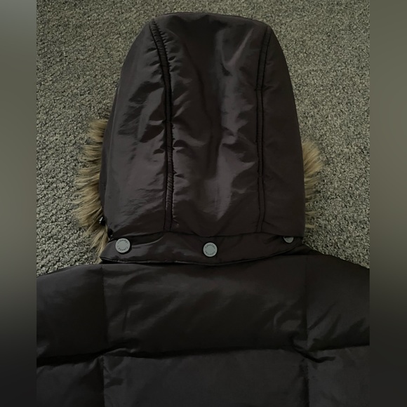 Calvin Klein Brown long womens puffer coat jacket Size M - LIKE NEW - Picture 16 of 16